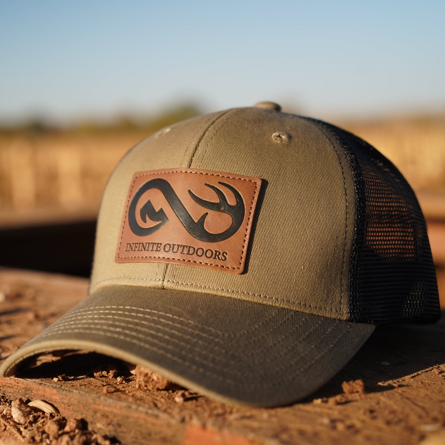 Infinite Outdoors Stacked Leather Patch Hat